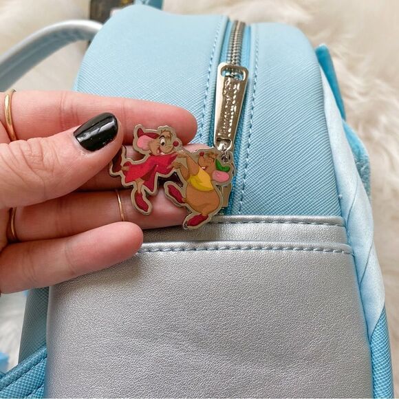 Loungefly Disney Cinderella Blue Dress Mini Backpack - Picture 3 of 4
